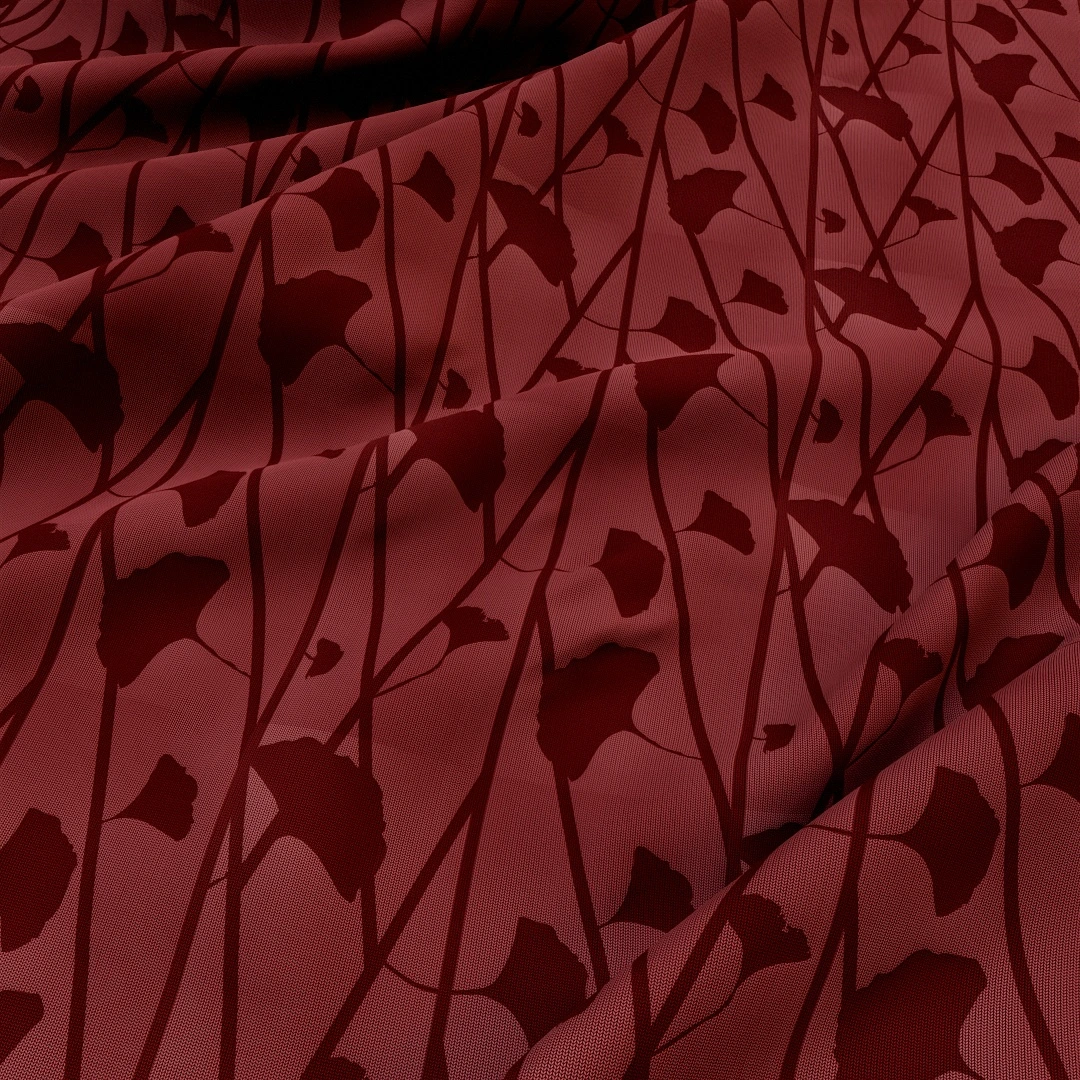 Free Bloom Silhouette Satin Texture