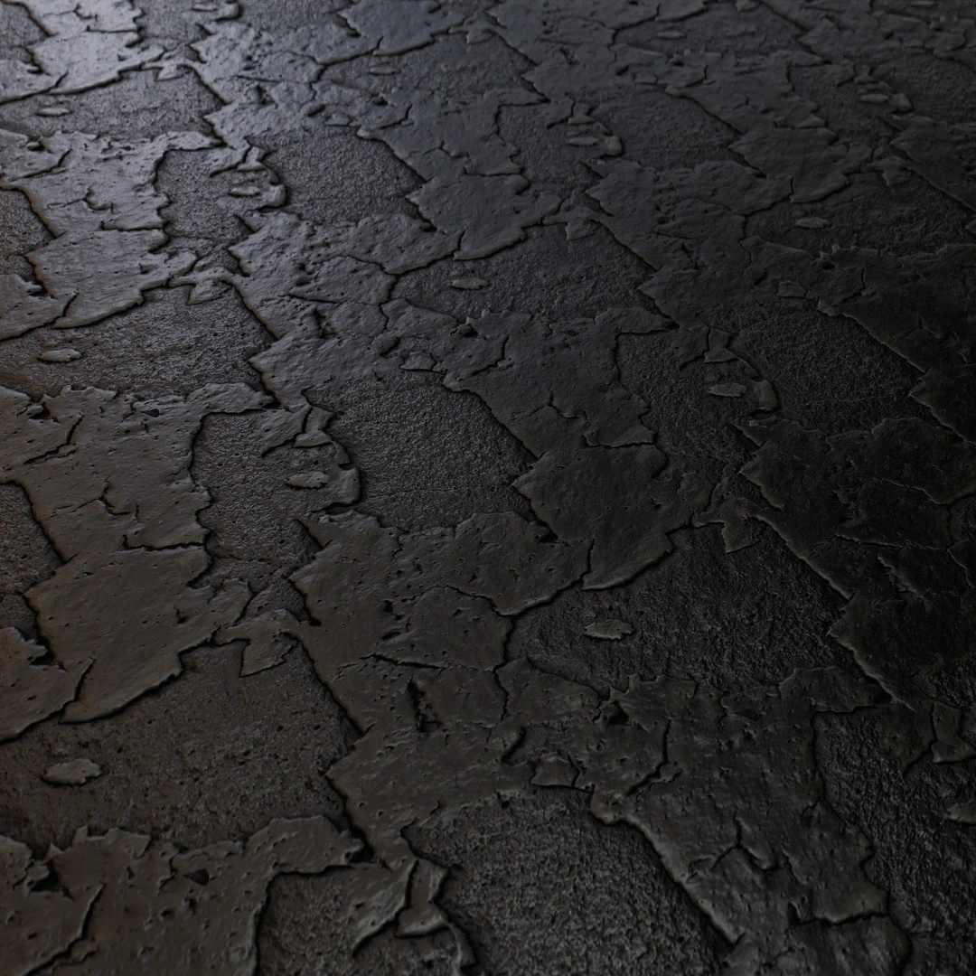 Free Cracked Charcoal Patina Paint Texture