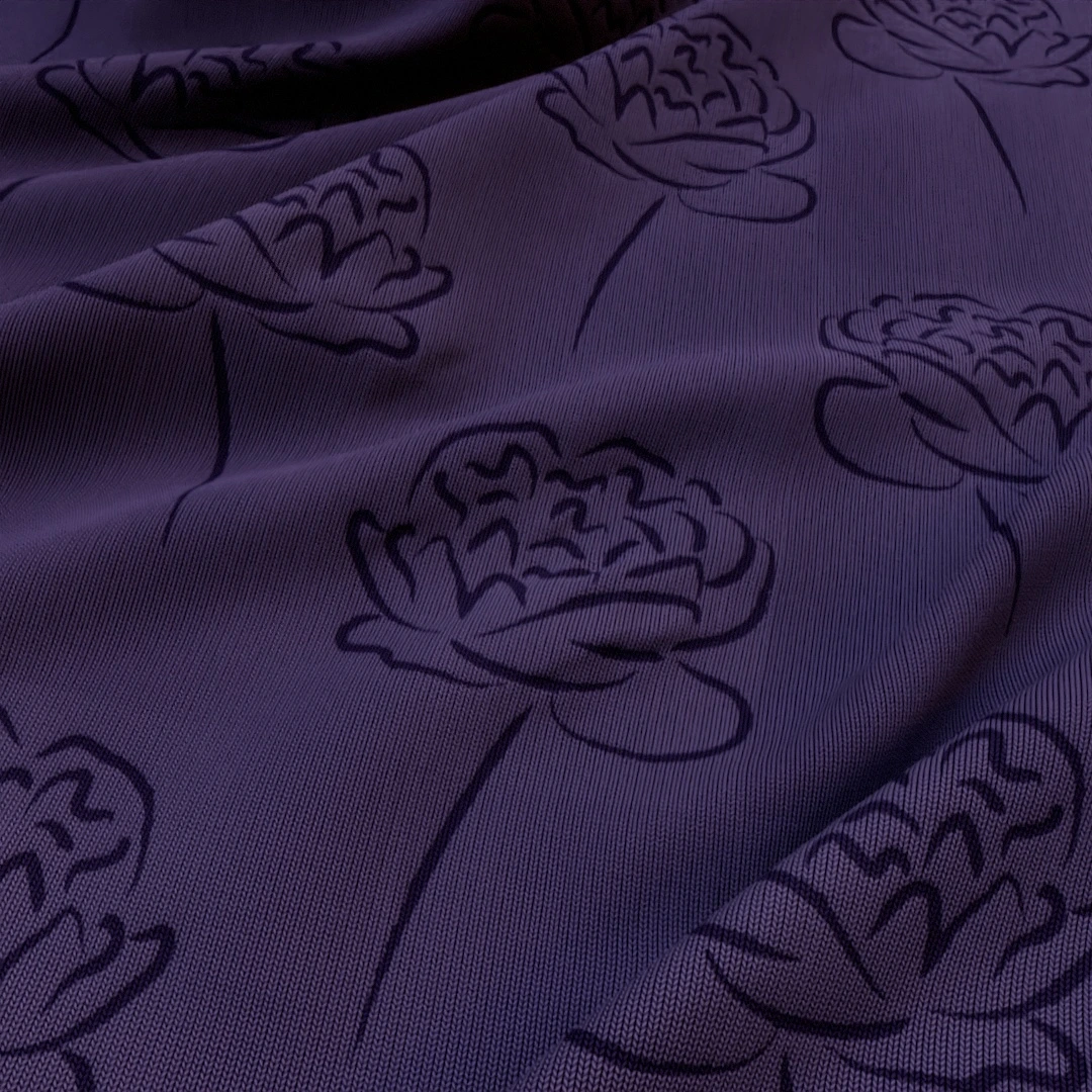Free Elegant Rose Silhouette Fabric Texture