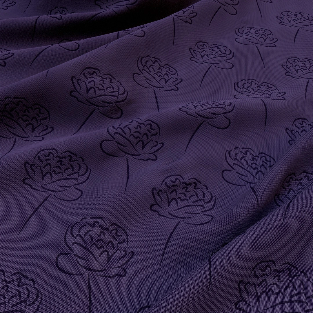 Free Elegant Rose Silhouette Fabric Texture