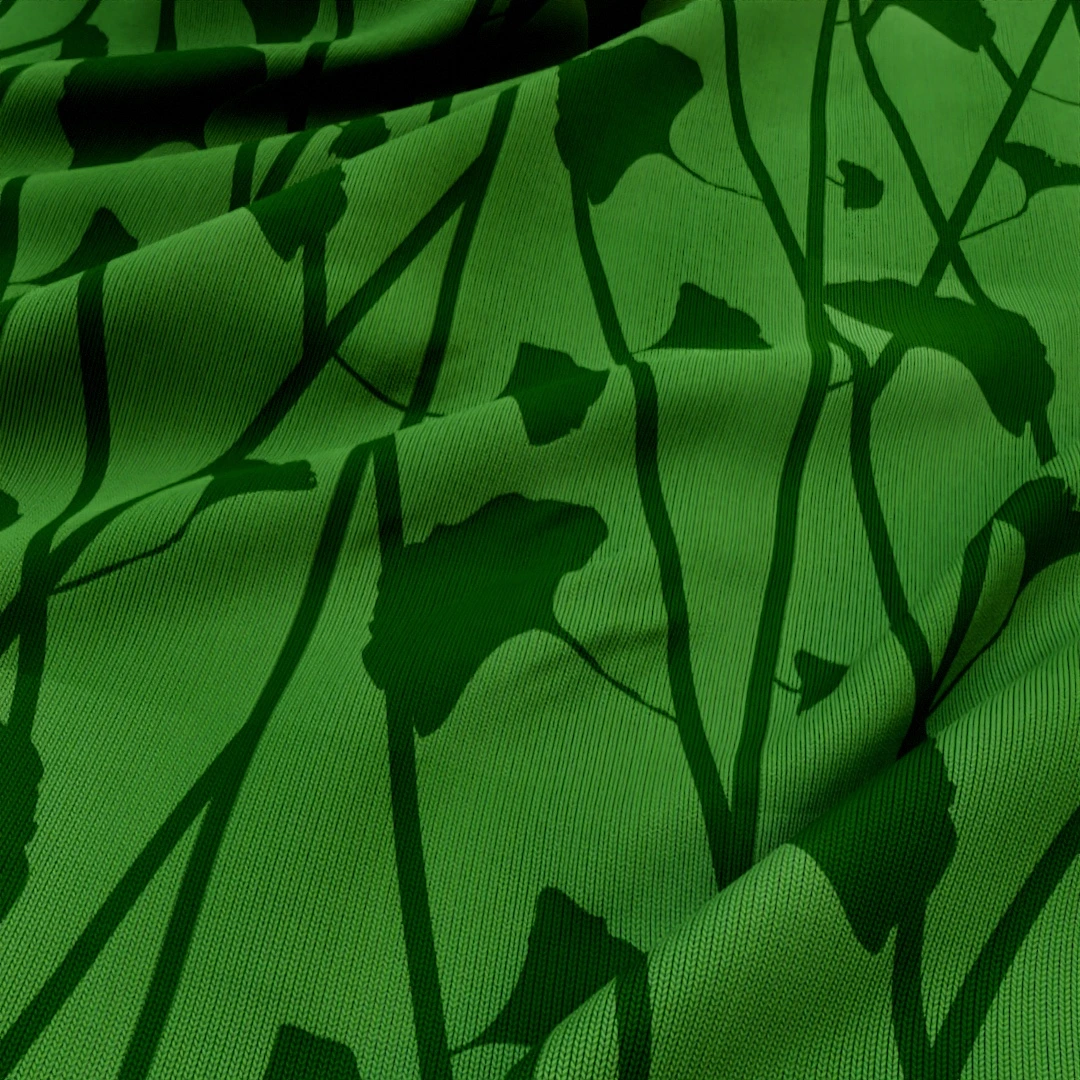 Free Emerald Floral Vintage Fabric Texture
