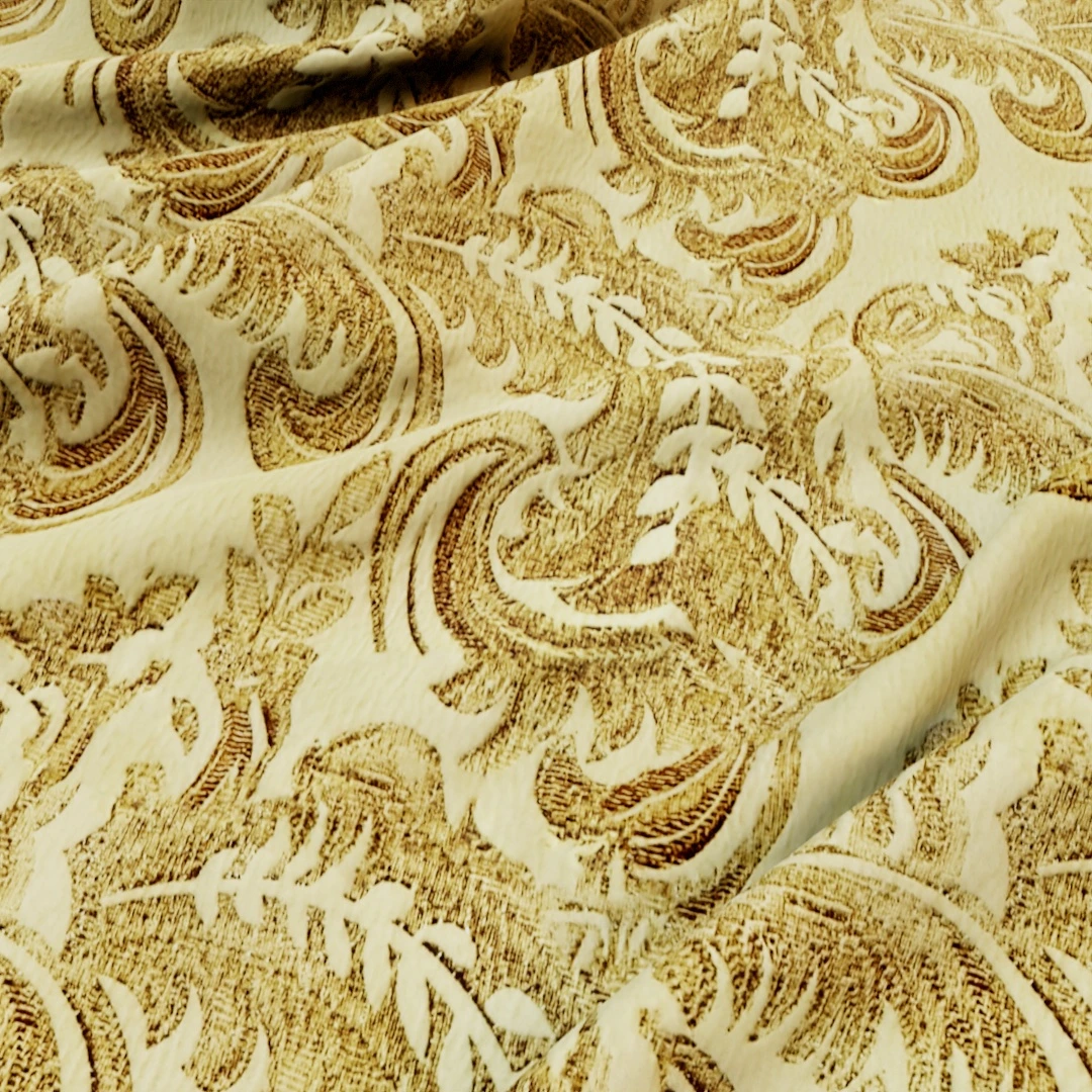 Free Golden Paisley Fabric Texture
