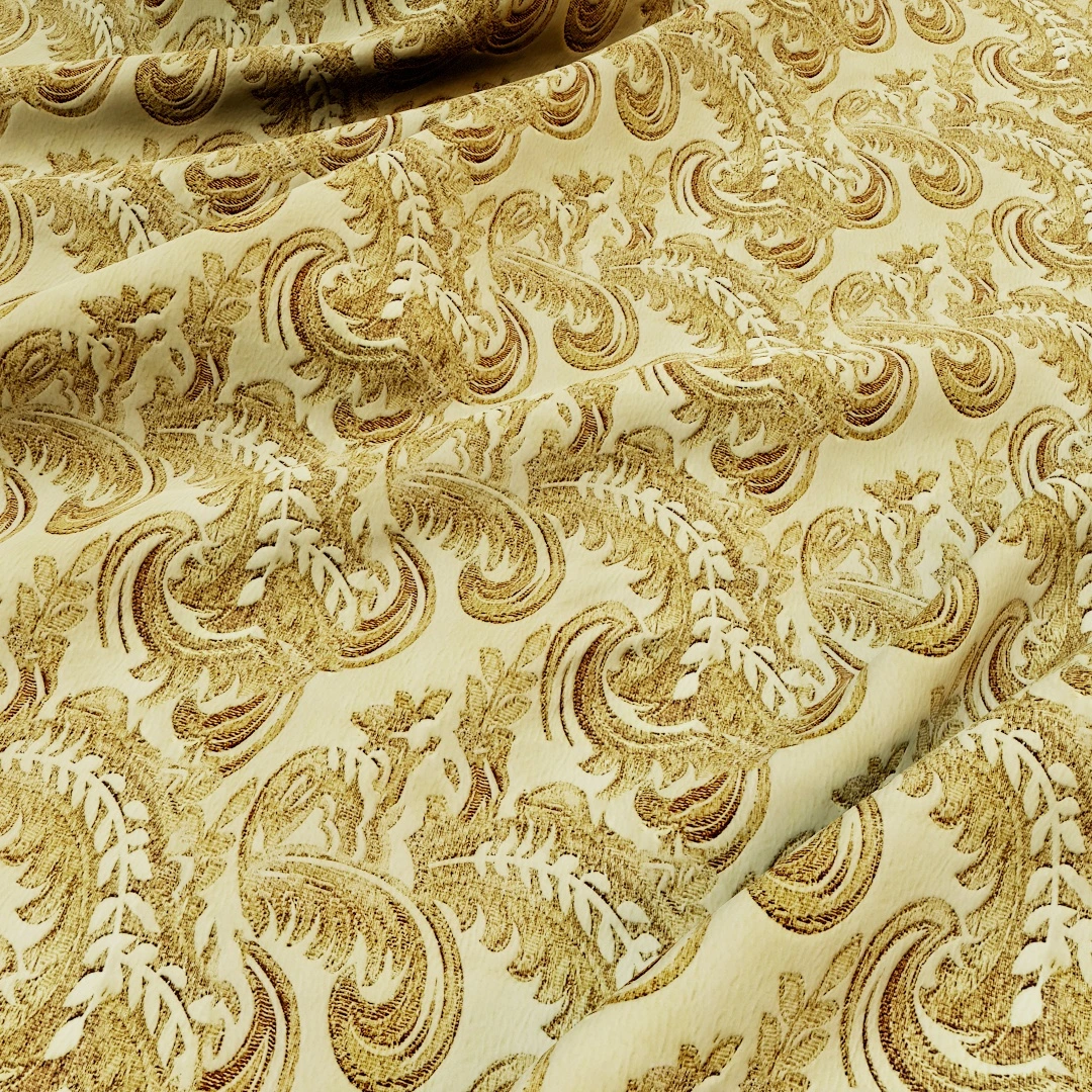 Free Golden Paisley Fabric Texture