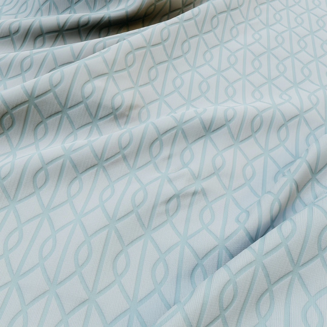 Free Light Blue Geometric Patterned Fabric Texture
