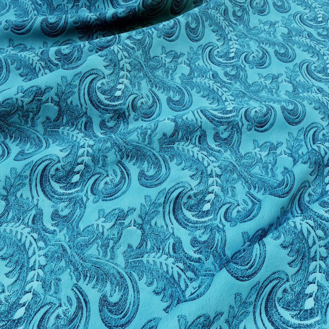 Free Oceanic Fractal Elegance Fabric Texture