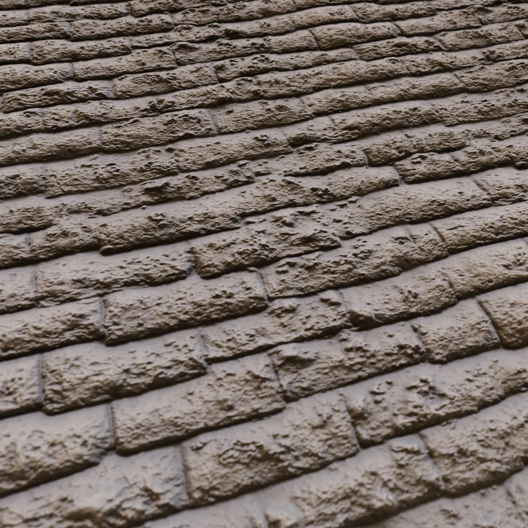 Free Old Mossy Terracotta Roof Texture