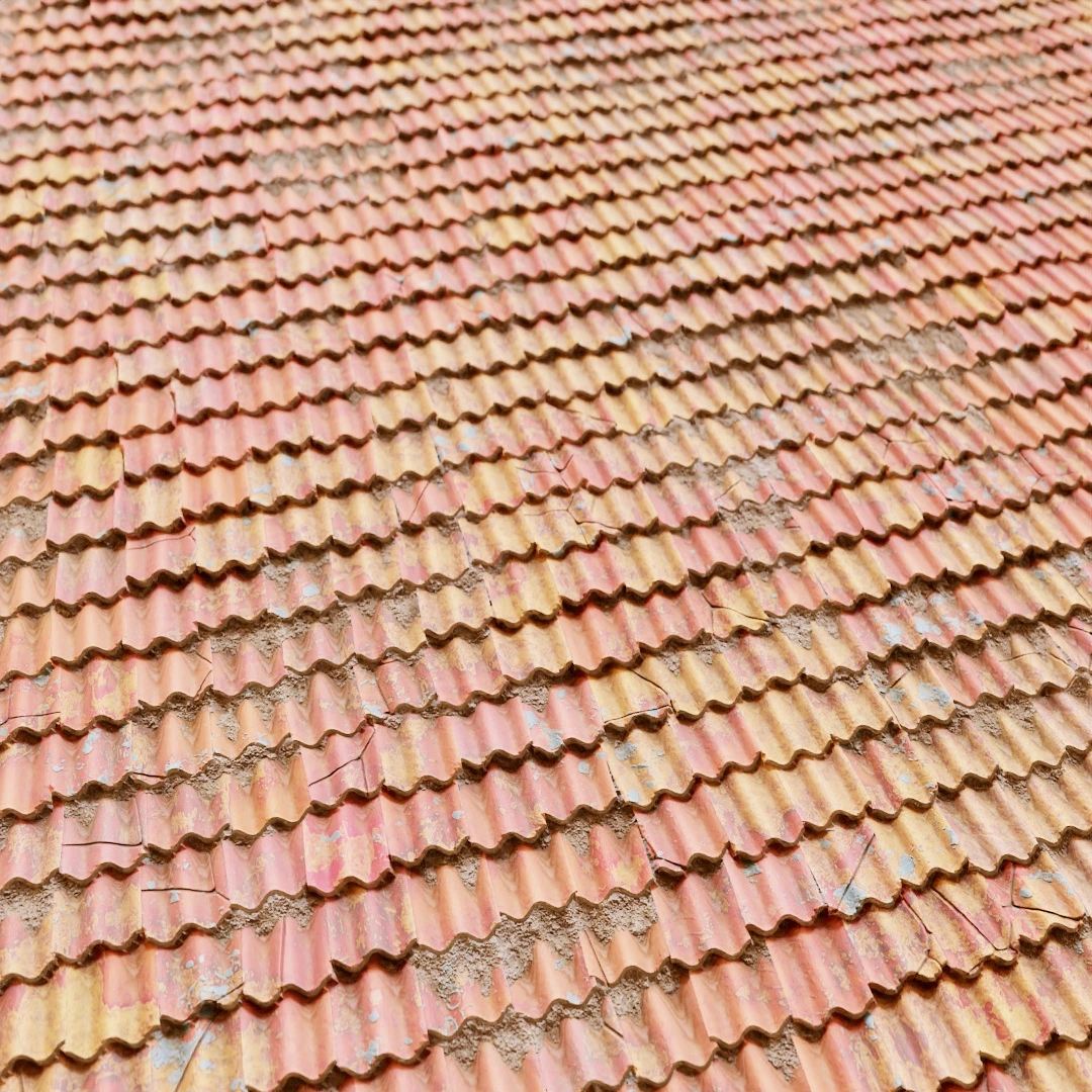Free Terracotta Roof Texture