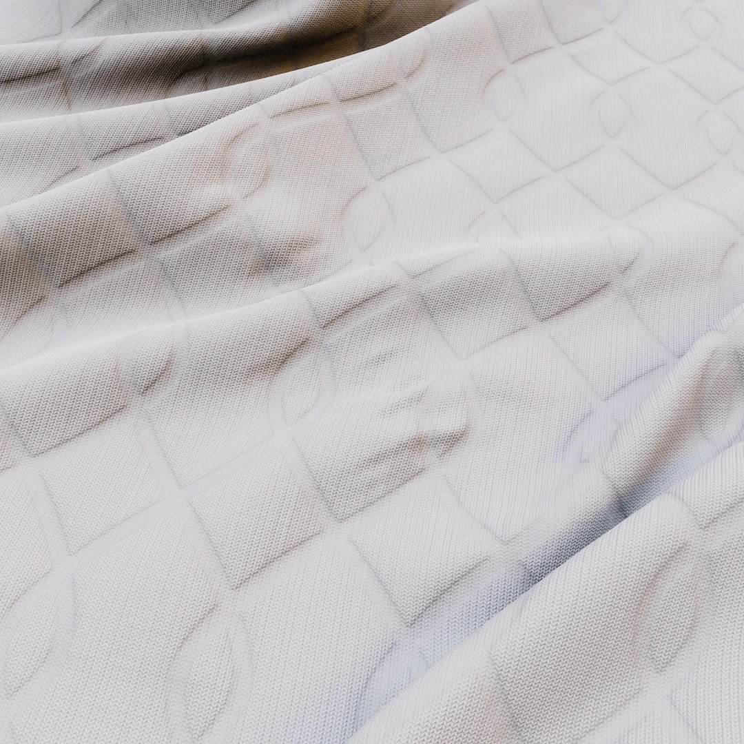 Free Verdant Geometric Weave Fabric Texture