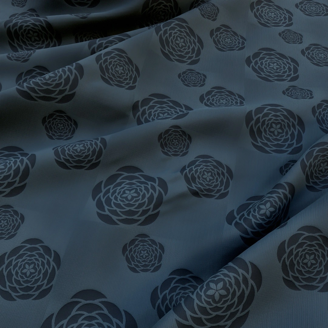 Free Vintage Floral Charcoal Fabric Texture
