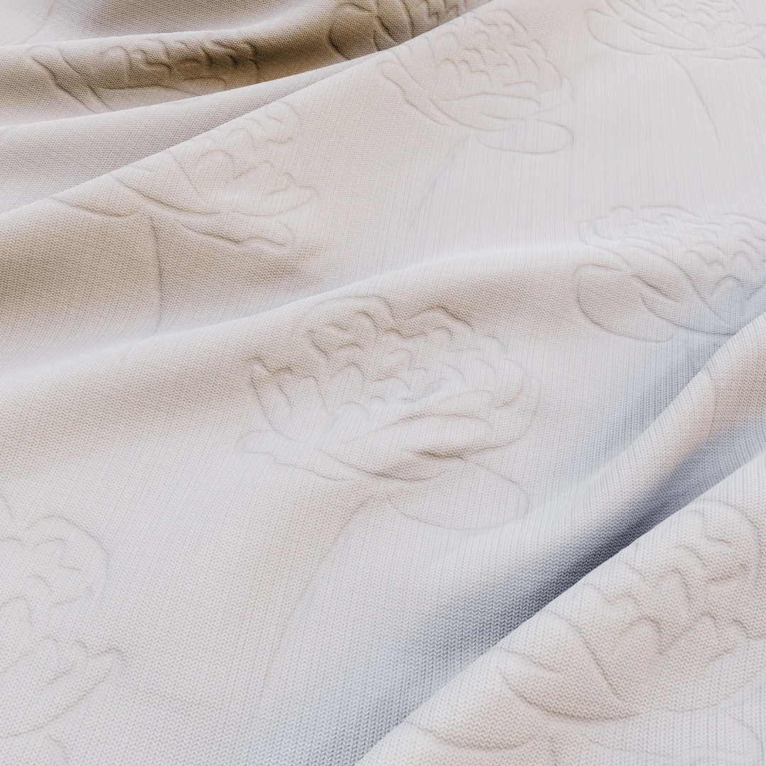 Free Vintage Rose Embossed Fabric Texture