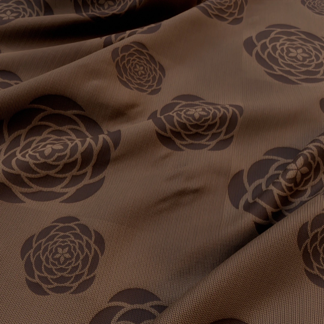 Free Vintage Rose Patterned Fabric Texture