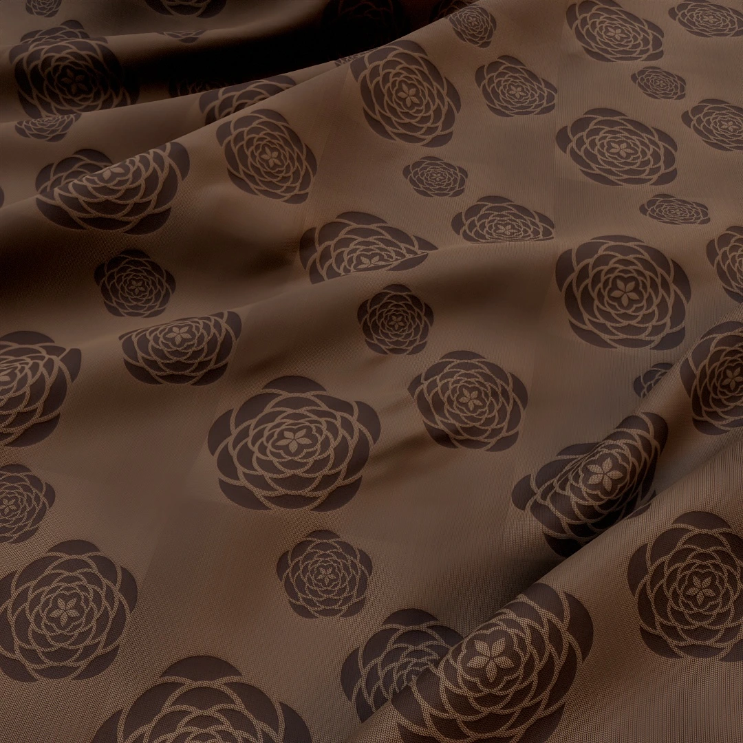 Free Vintage Rose Patterned Fabric Texture
