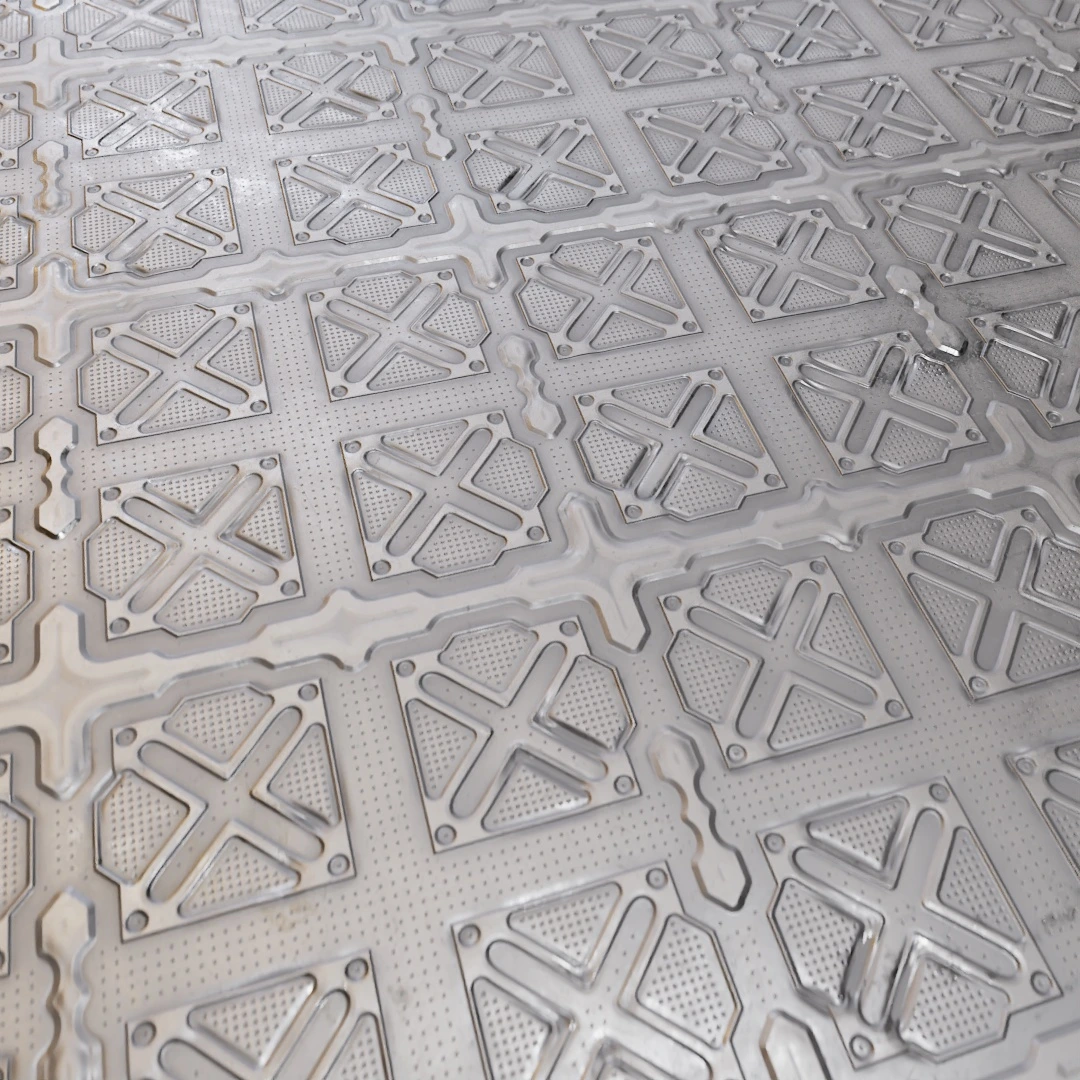 Futuristic Aged Metal Panel Texture