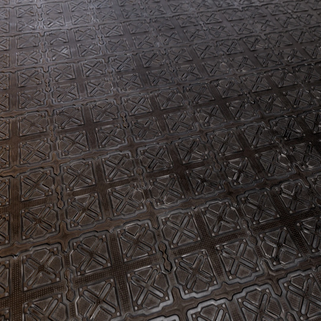 Futuristic Aged Metal Panel Texture