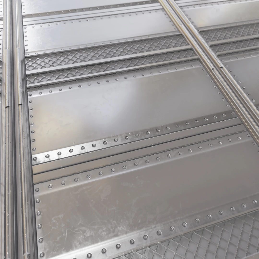 Futuristic Metal Door Texture