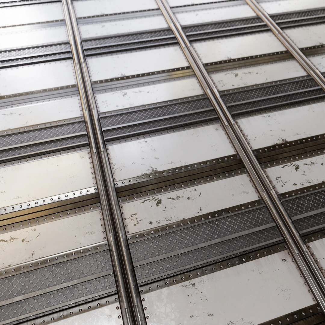 Futuristic Metal Door Texture