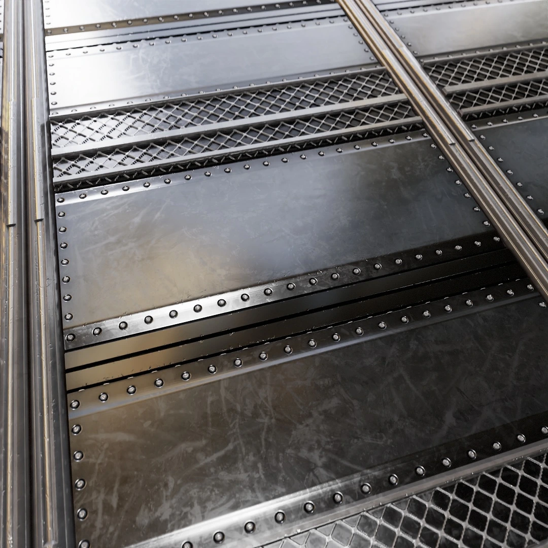 Futuristic Metal Door Texture