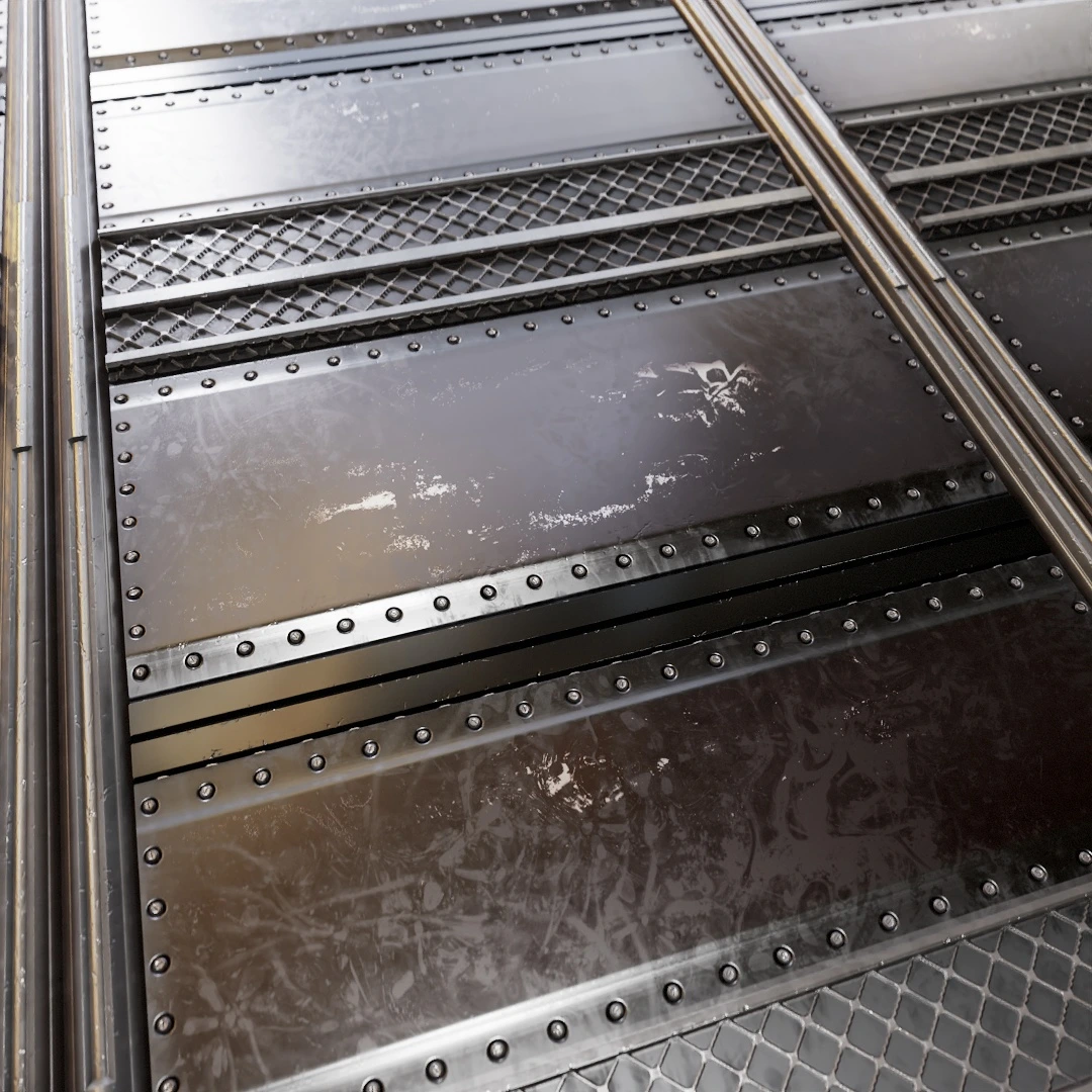 Futuristic Metal Door Texture