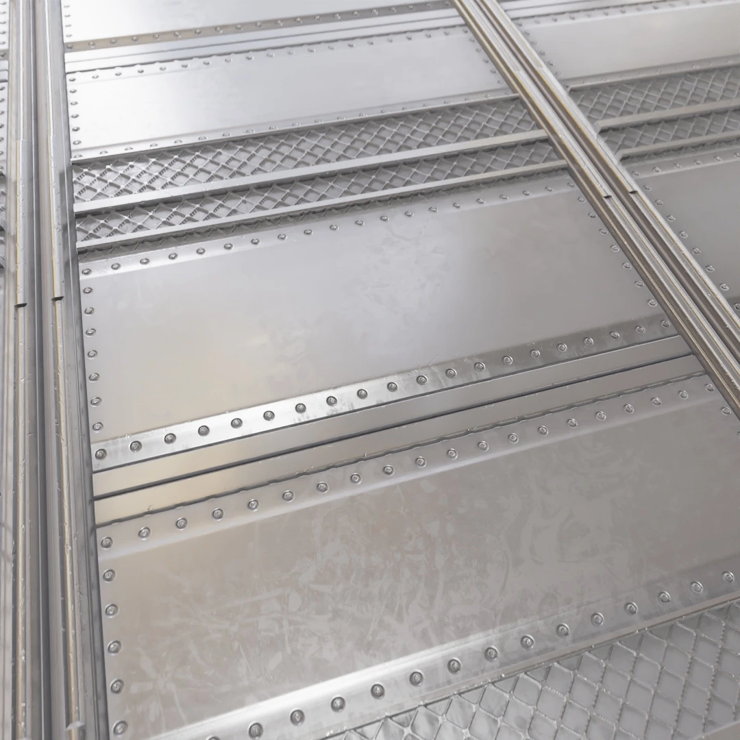 Futuristic Metal Door Texture