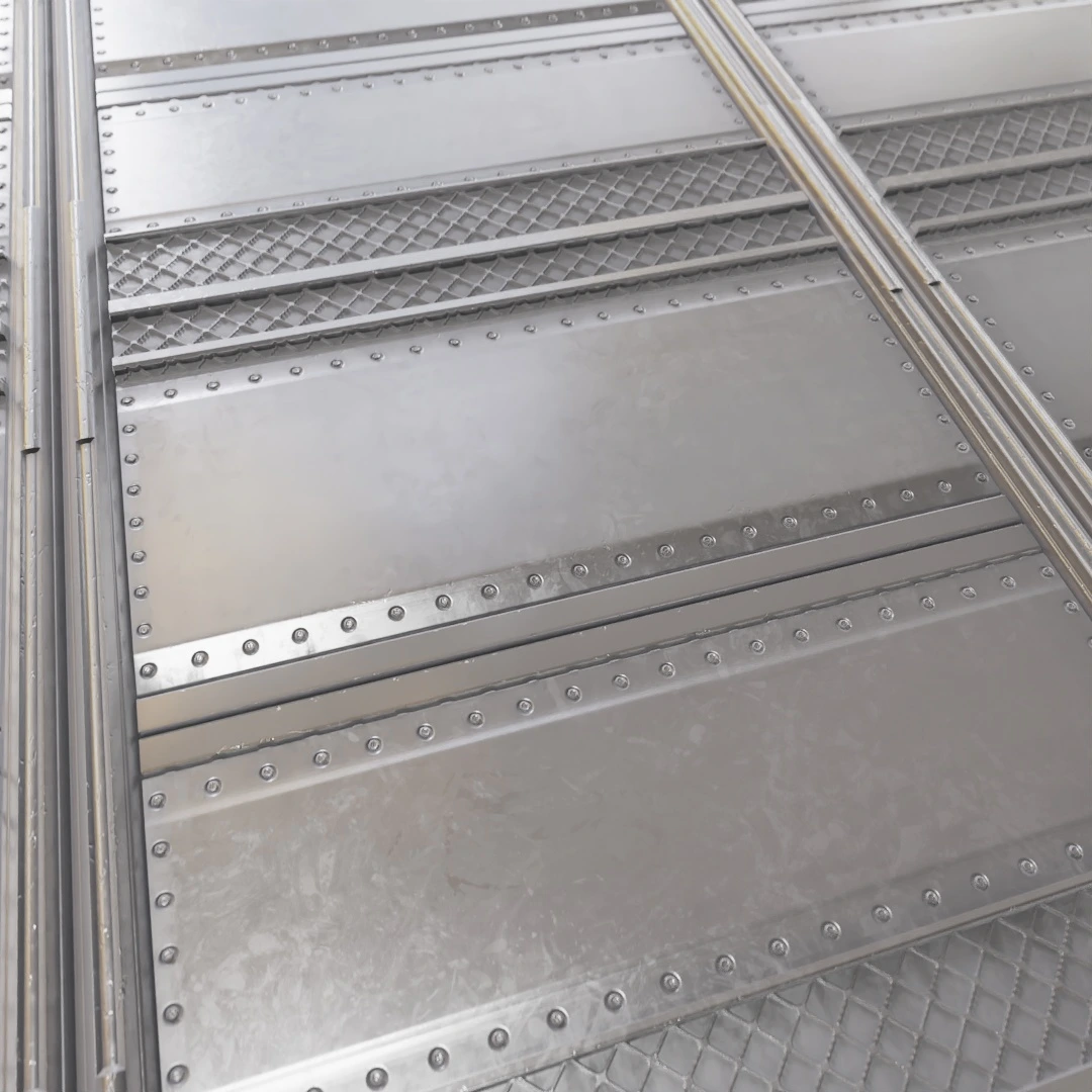 Futuristic Metal Door Texture