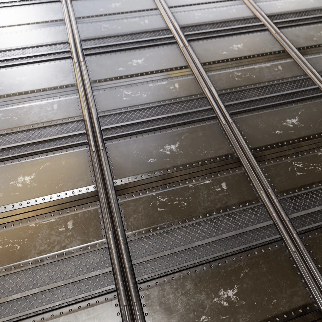 Futuristic Metal Door Texture