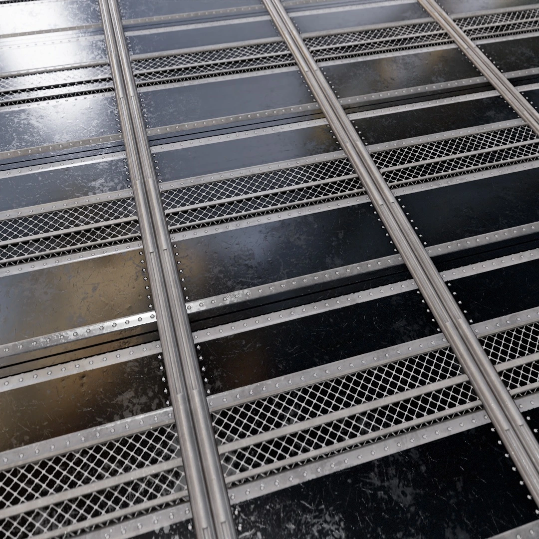 Futuristic Metal Door Texture