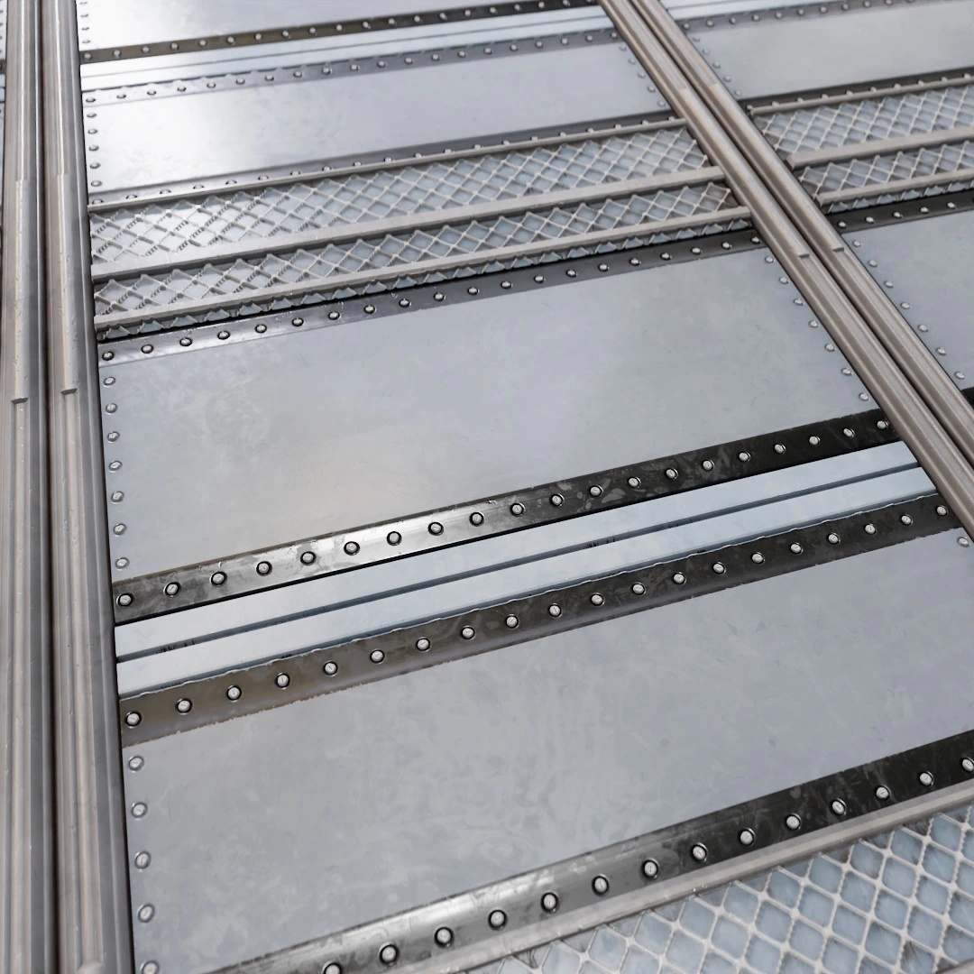 Futuristic Metal Door Texture