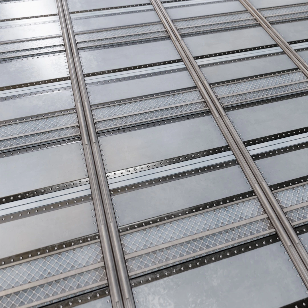 Futuristic Metal Door Texture