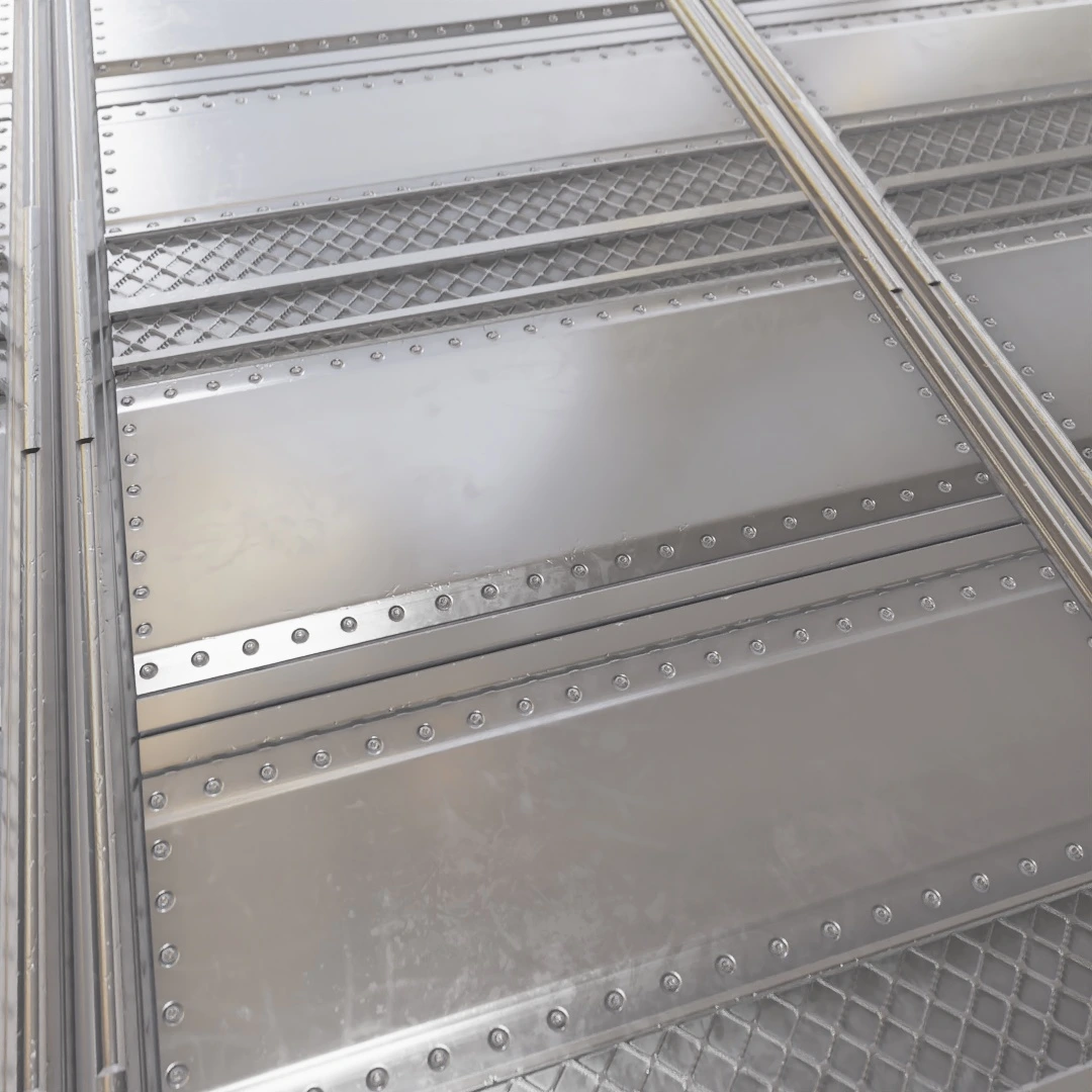 Futuristic Metal Sheeted Door Texture