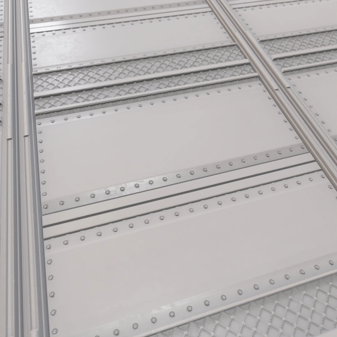 Futuristic Metal Sheeting Door Texture