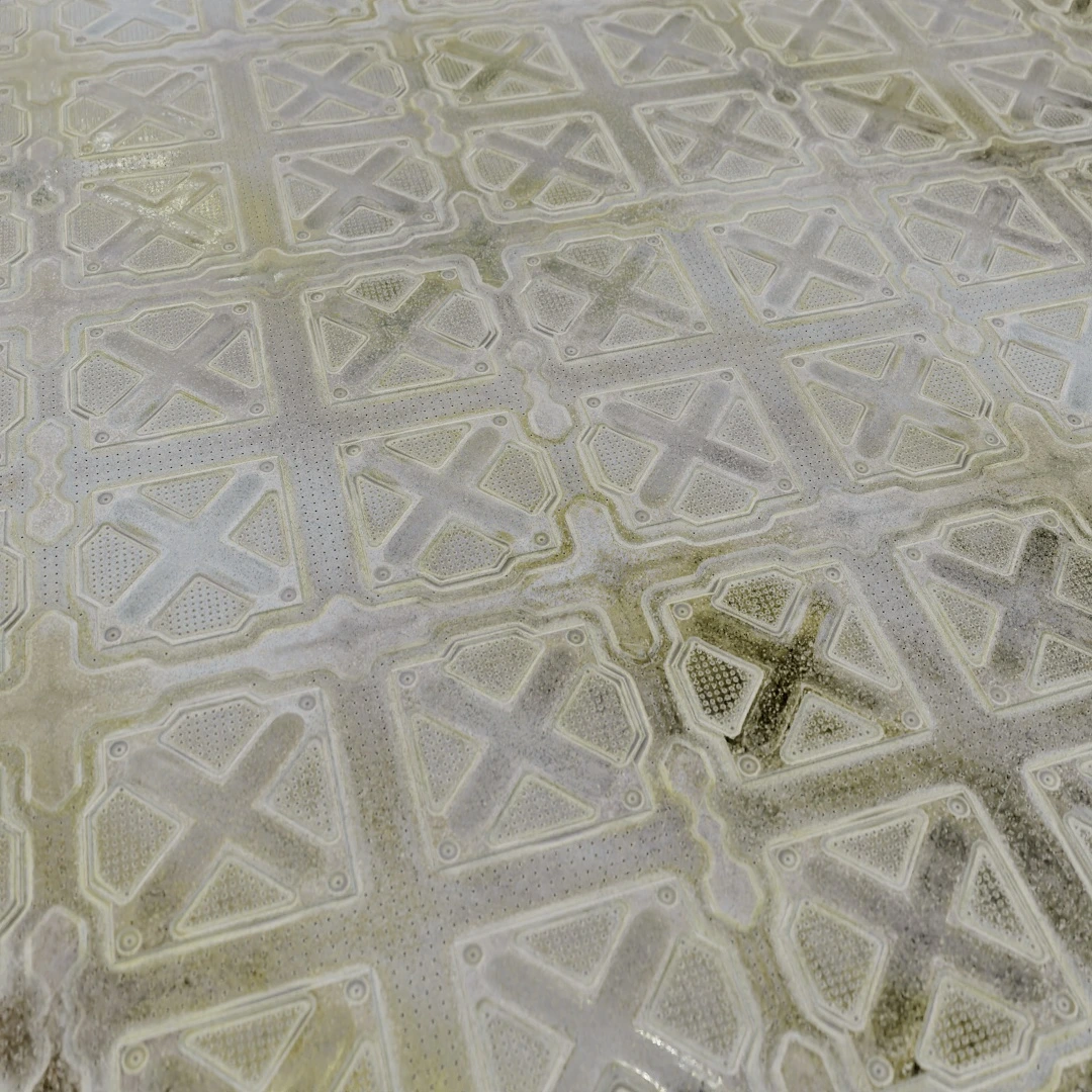 Futuristic Weathered Metal Panel Texture