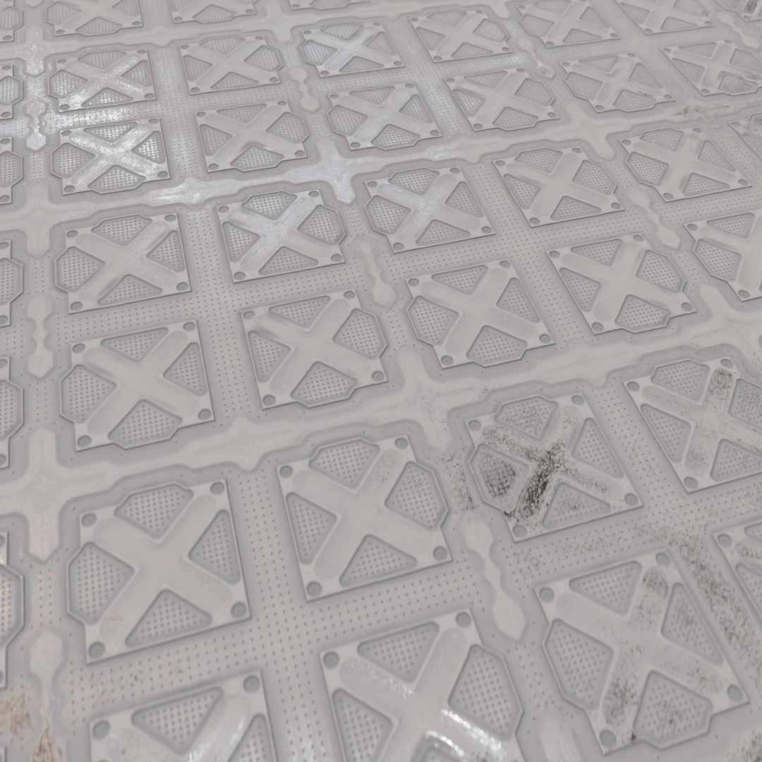 Futuristic Weathered Metal Panel Texture