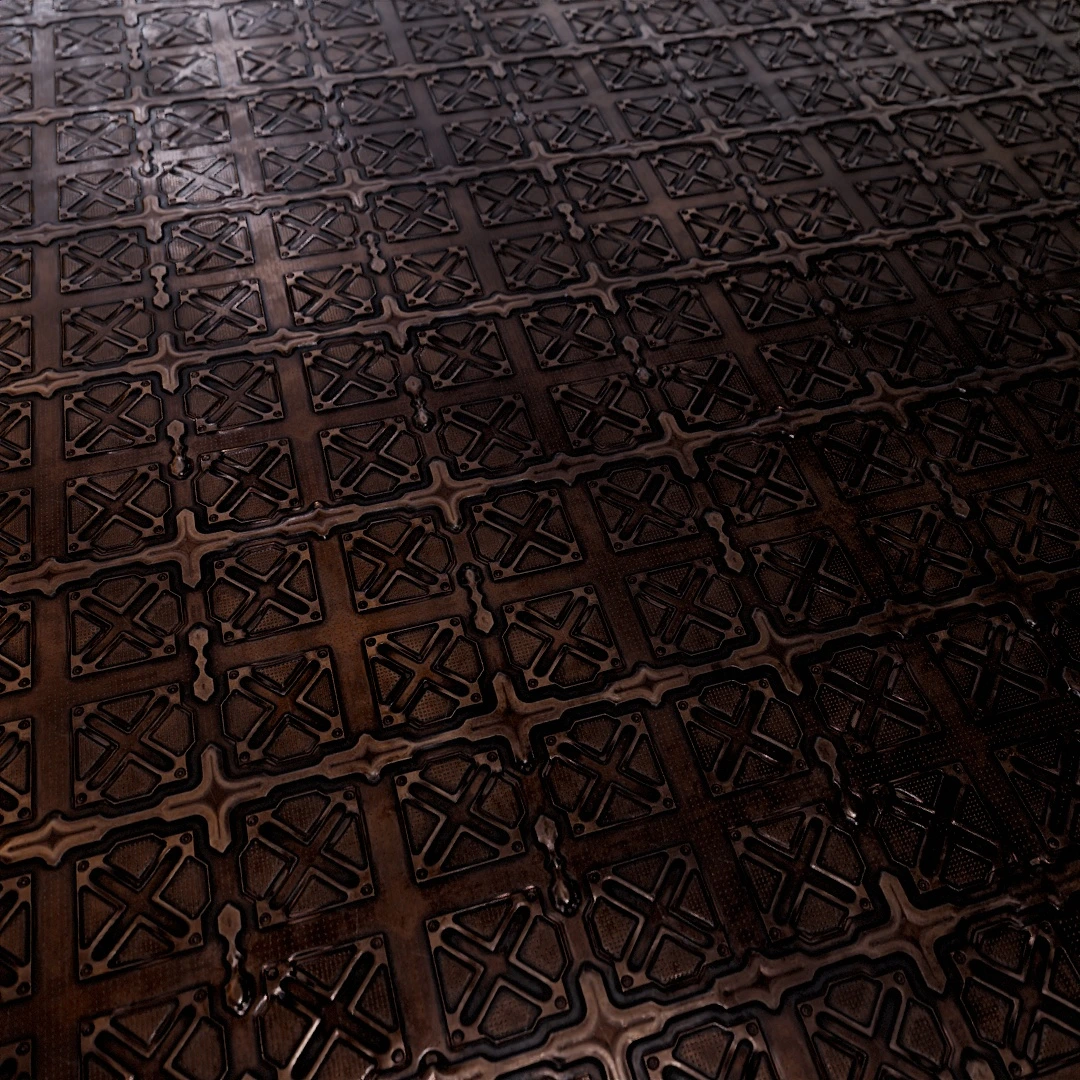 Futuristic Worn Metal Panel Texture