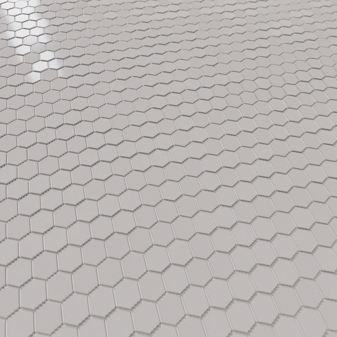 Gleaming Hexagon Tiles Texture