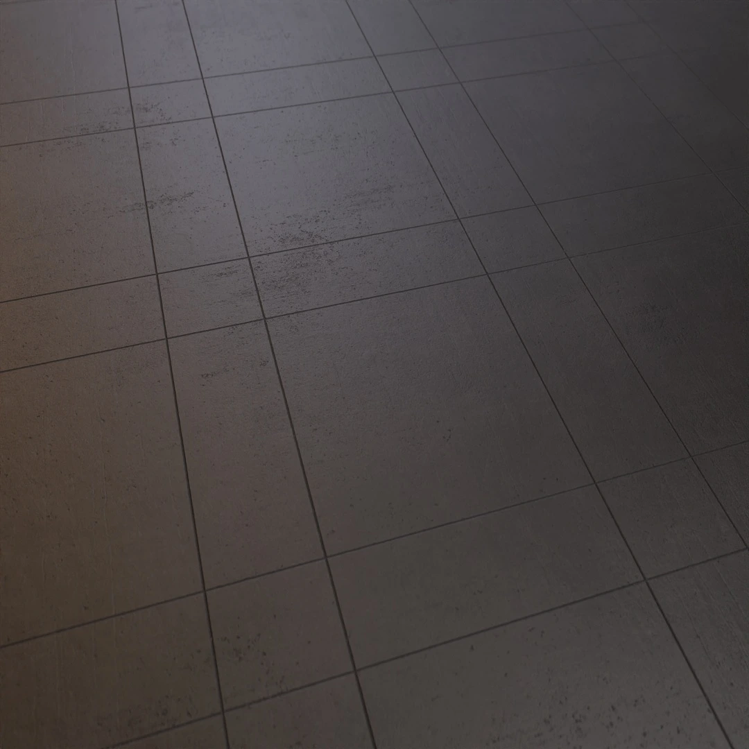 Glossy Dark Worn Concrete Panel Texture