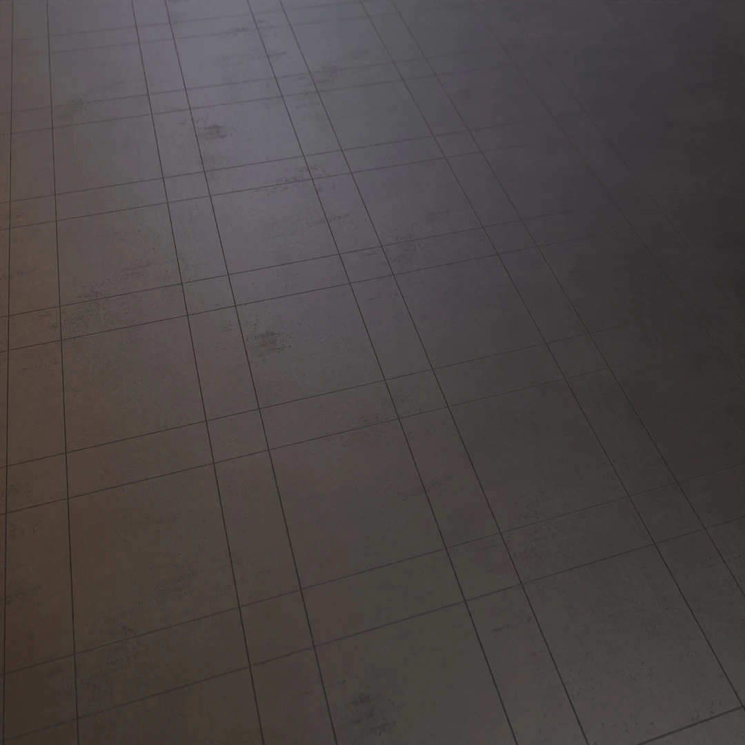 Glossy Dark Worn Concrete Panel Texture