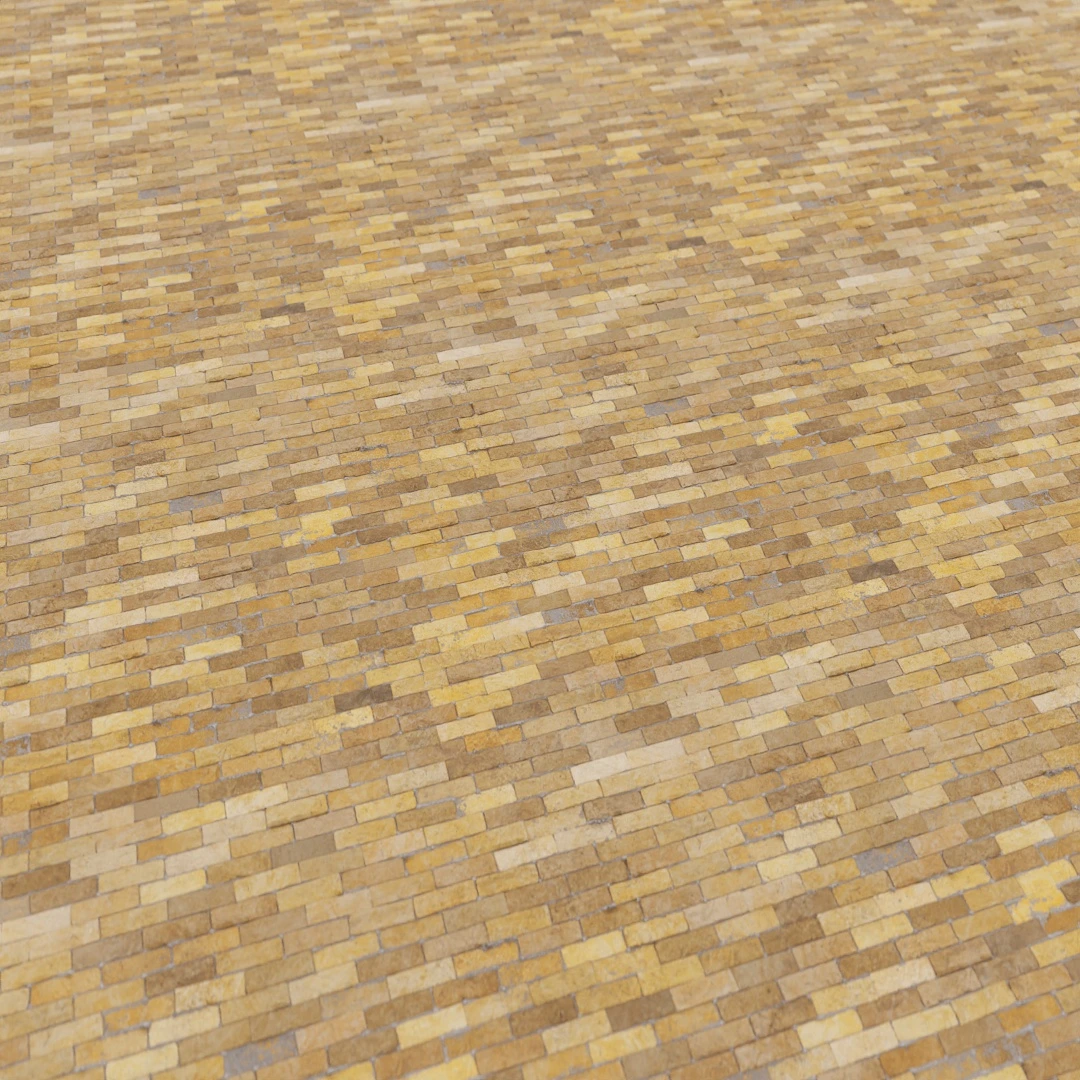 Golden Hued Rough Brick Texture
