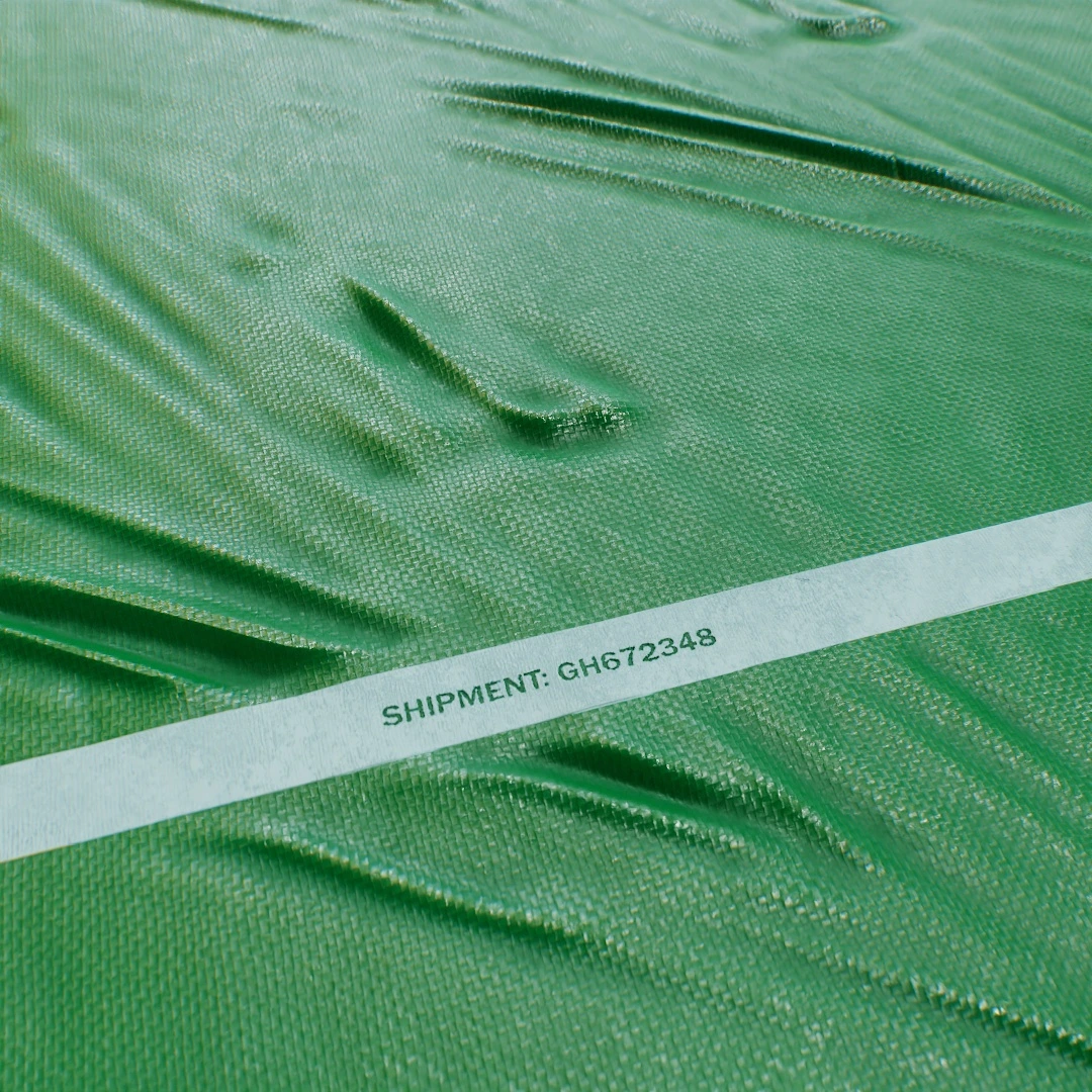 Green Woven Tarpaulin Texture