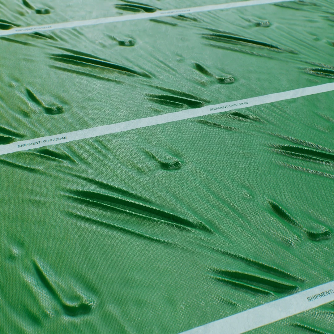 Green Woven Tarpaulin Texture