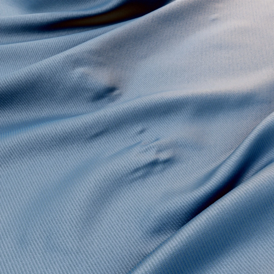 Indigo Blue Clean Ribbed Texture