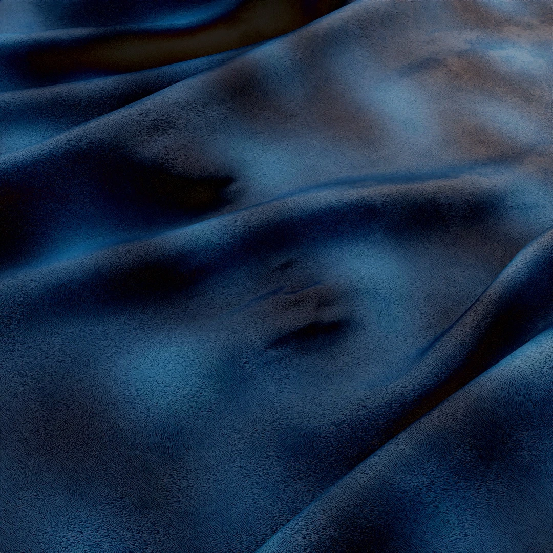 Indigo Velvet Luxe Texture
