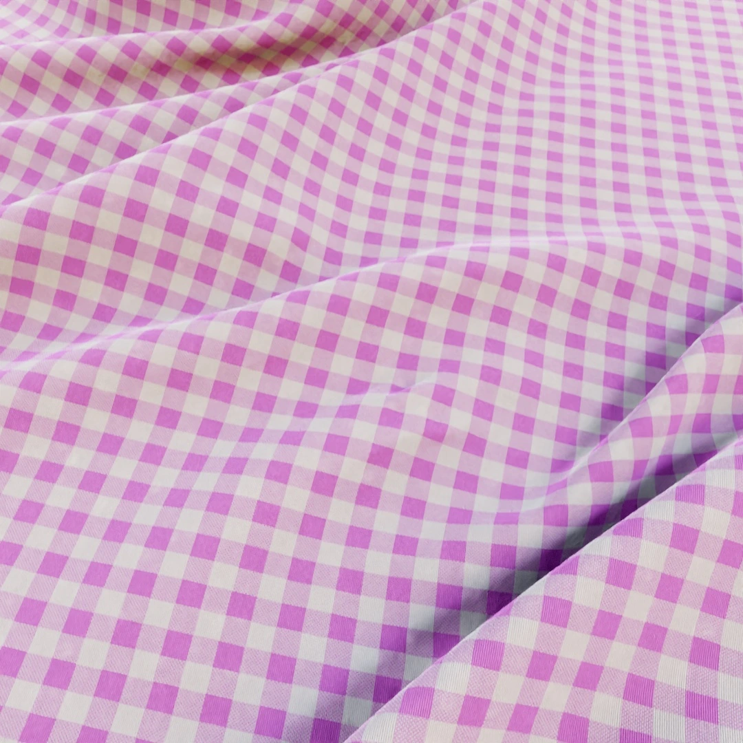 Lavender Gingham Checkered Fabric Texture