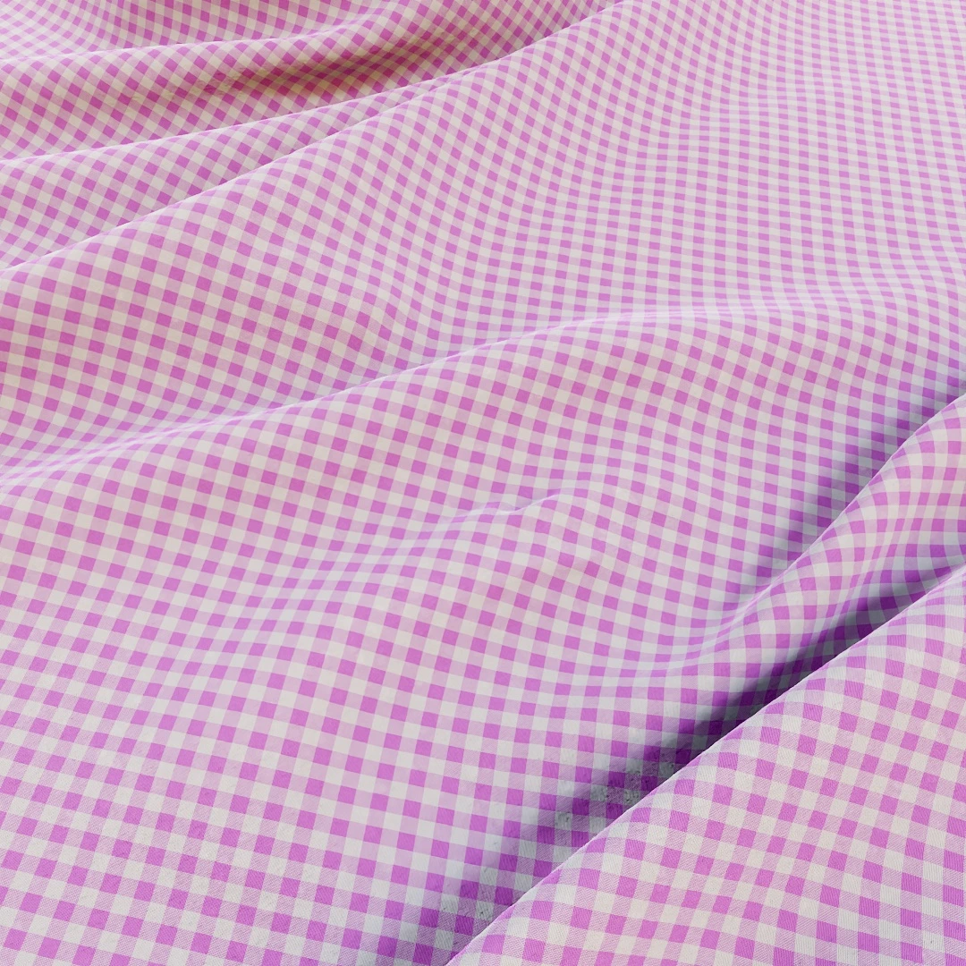 Lavender Gingham Checkered Fabric Texture