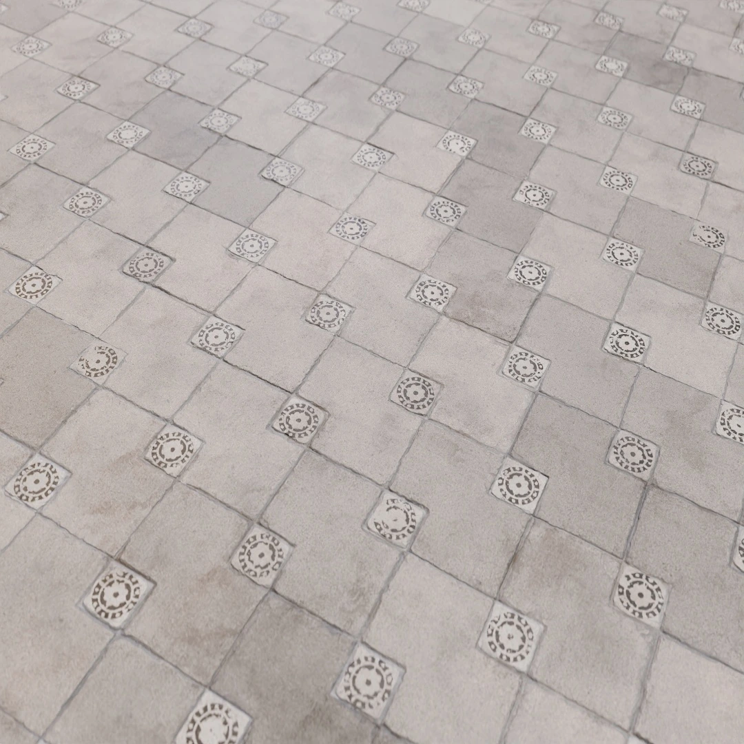 Light Aged Mosaic Stone Texture
