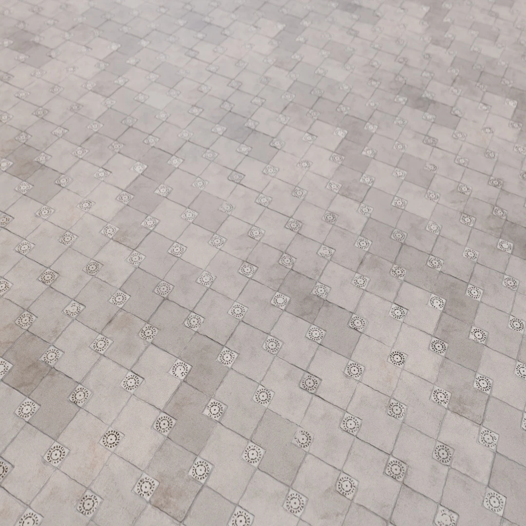 Light Aged Mosaic Stone Texture