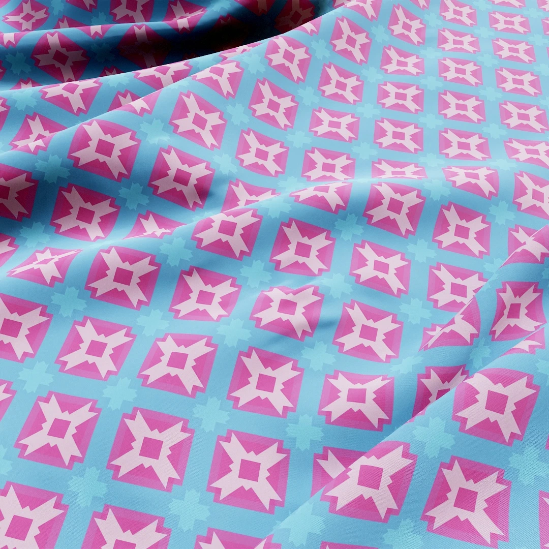 Light Blue Geometric Clean Fabric Texture
