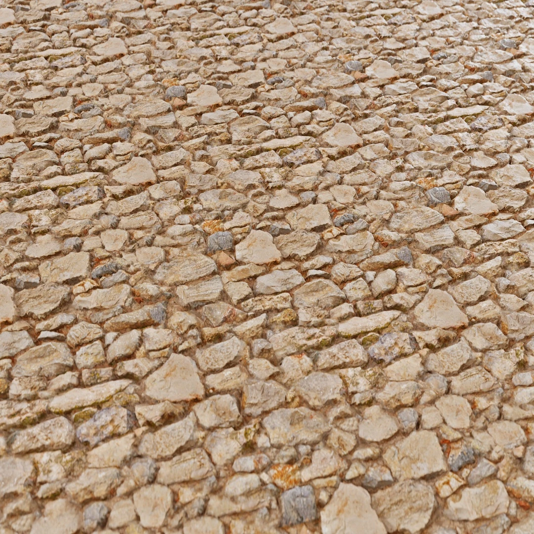 Light Rough Stone Mosaic Wall Texture