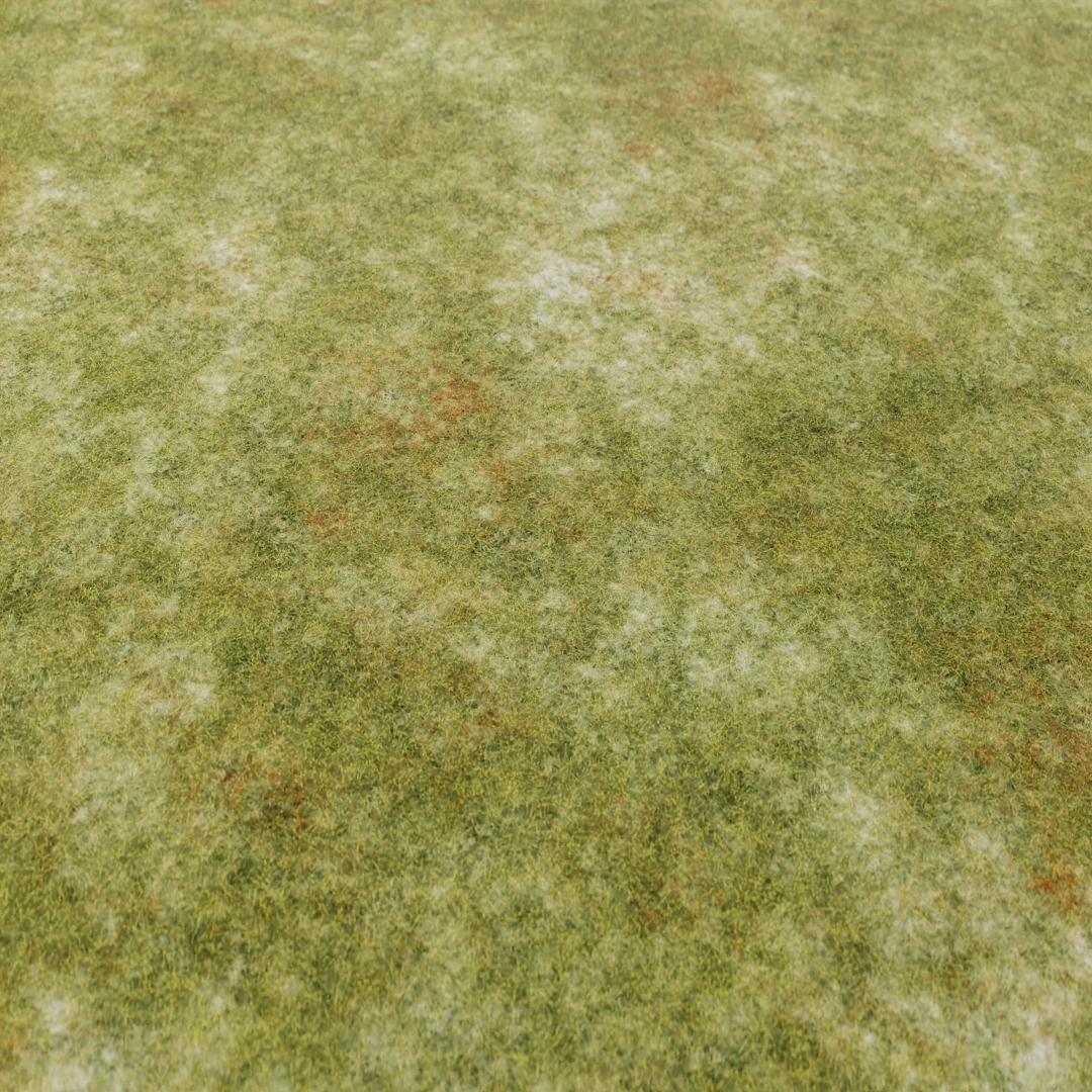 Lush Patchy Green Grass Texture
