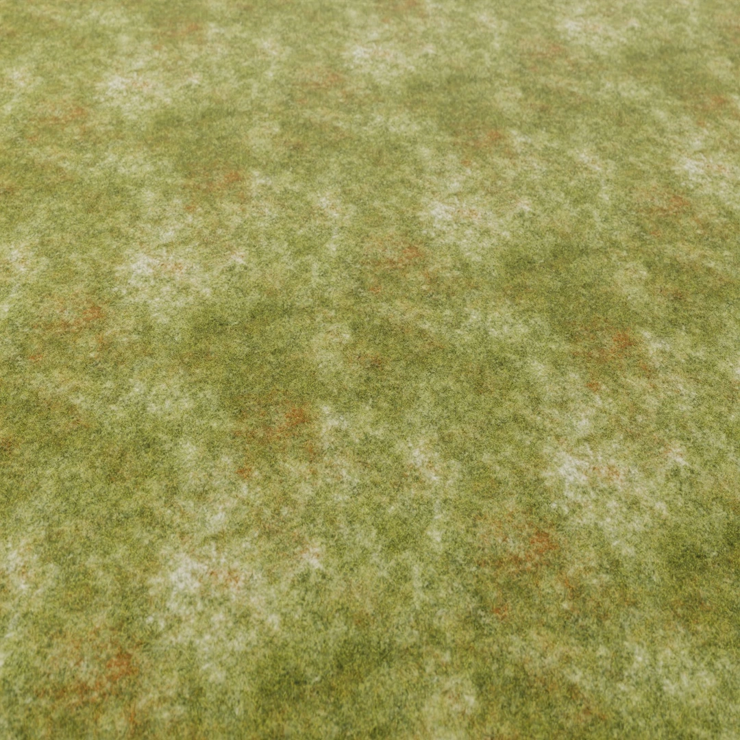 Lush Patchy Green Grass Texture