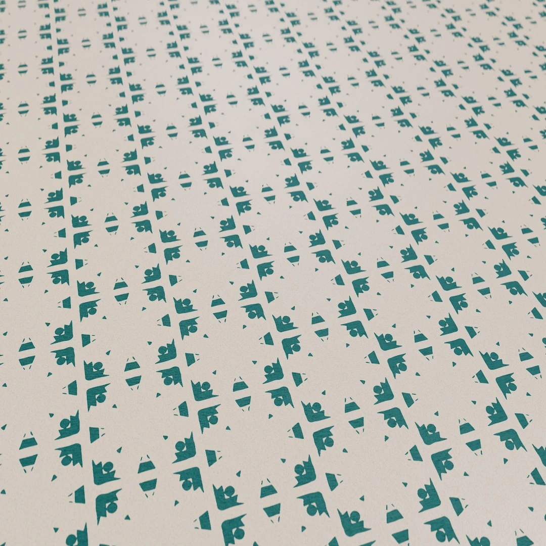 Mint Fleck Geometric Wall Texture